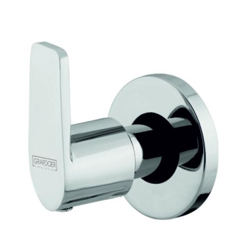 Exposed Part Kit of Concealed Stop Cock with Fitting Sleeve, Operating Lever & Adjustable Wall Flange Chrome